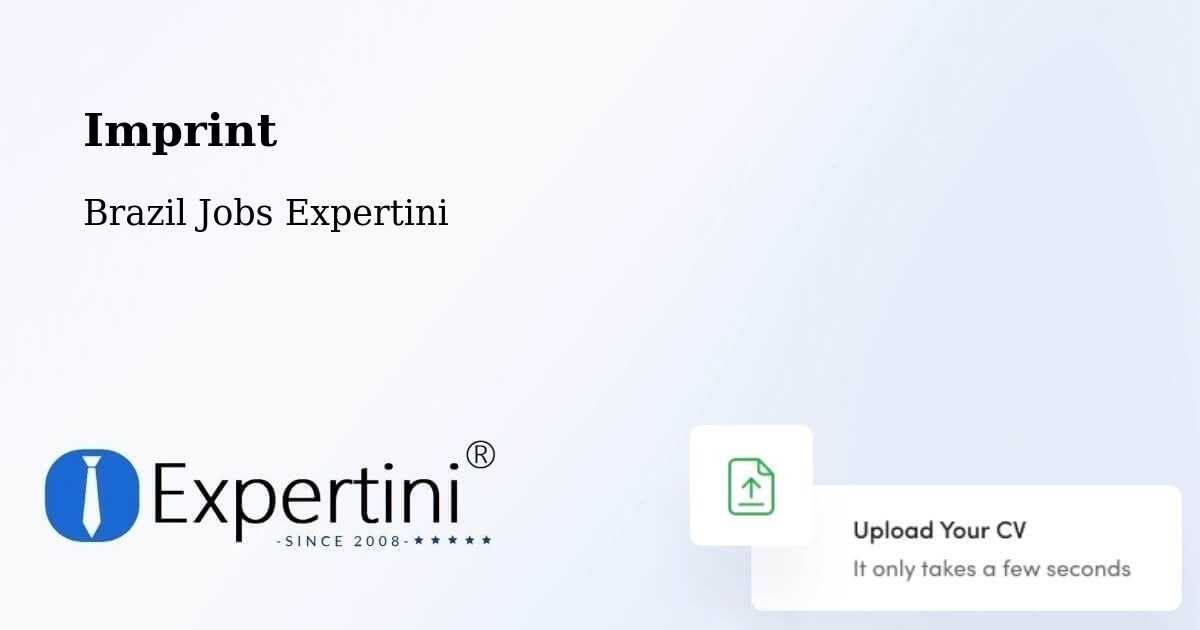 Imprint – Paratinga - Brazil Jobs Expertini